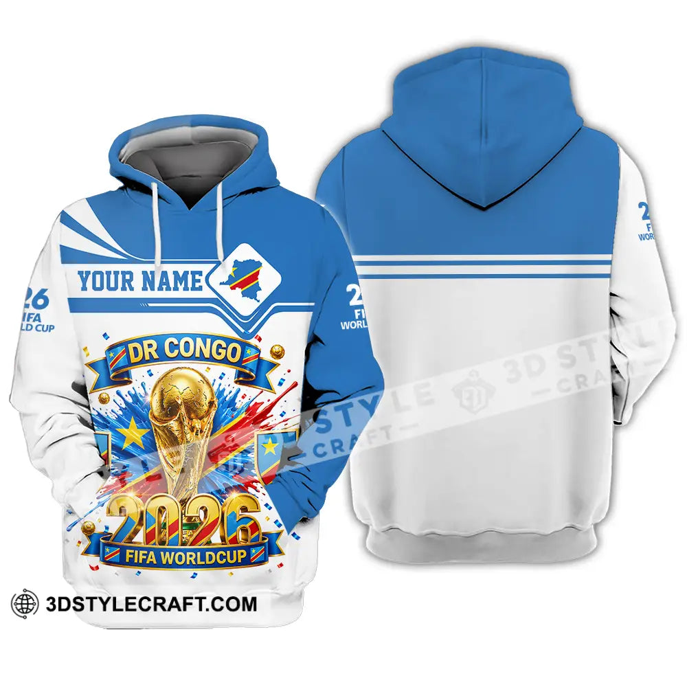 Unisex Shirt - Custom Dr Congo World Cup 2026 3D Shirt - Hoodie / S - T-shirt