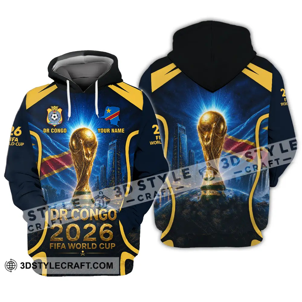 Unisex Shirt - Custom Dr Congo World Cup 2026 Shirt - Hoodie / S - T-shirt