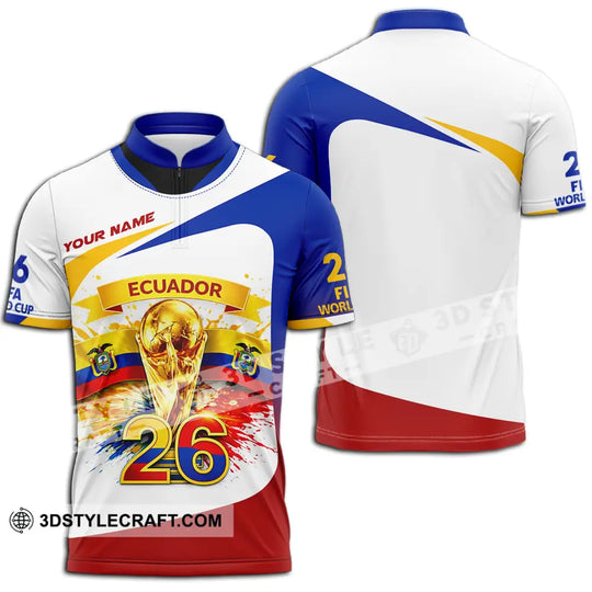 Unisex Shirt - Custom Ecuador World Cup 2026 3D Shirt style option 2