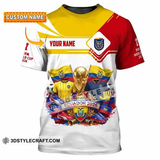 Unisex Shirt - Custom Ecuador World Cup 2026 Shirt style option 1