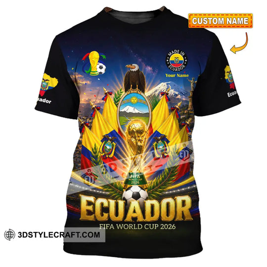 Unisex Shirt - Custom Ecuador World Cup 2026 Shirt style option 1