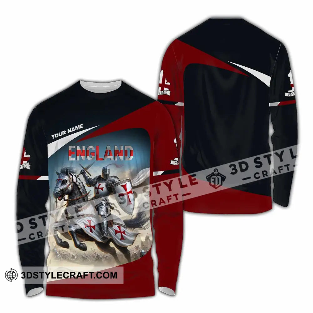 Unisex Shirt - Custom England Forever Shirt Long Sleeve Shirt / S T-shirt