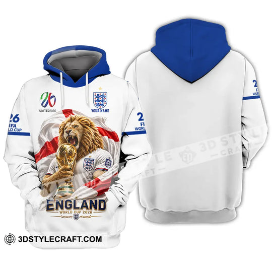 Unisex Shirt - Custom England World Cup 2026 3D Shirt style option 3