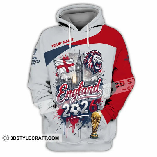 Unisex Shirt - Custom England World Cup 2026 3D Shirt style option 3