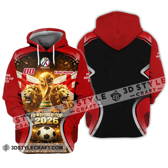 Unisex Shirt - Custom England World Cup 2026 3D Shirt style option 3