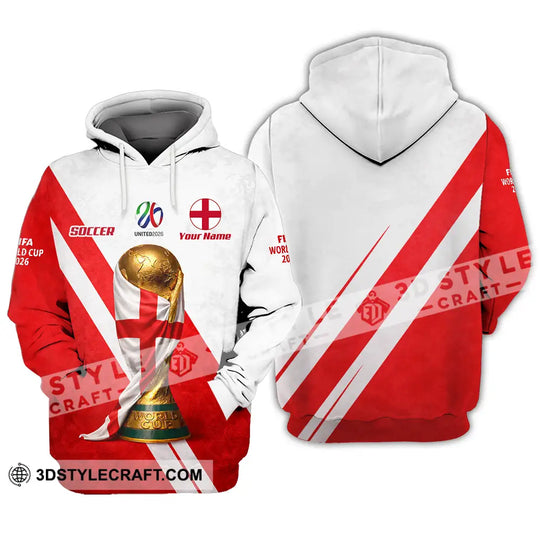 Unisex Shirt - Custom England World Cup 2026 3D Shirt style option 3