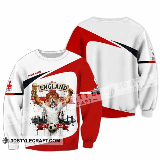 Unisex Shirt - Custom England World Cup 2026 3D Shirt style option 3