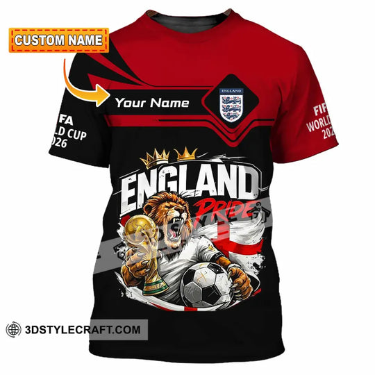 Unisex Shirt - Custom England World Cup 2026 3D Shirt style option 1