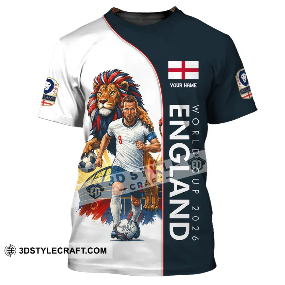 Unisex Shirt - Custom England World Cup 2026 3D Shirt T-Shirt / S T-shirt