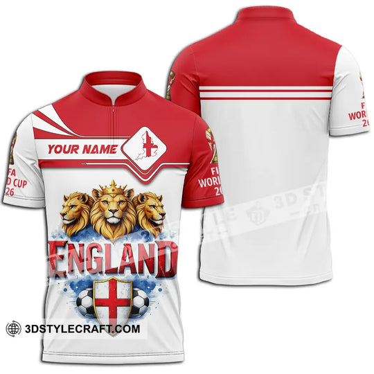 Unisex Shirt - Custom England World Cup 2026 3D Shirt style option 3