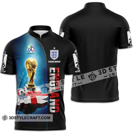 Unisex Shirt - Custom England World Cup 2026 3D Shirt style option 2