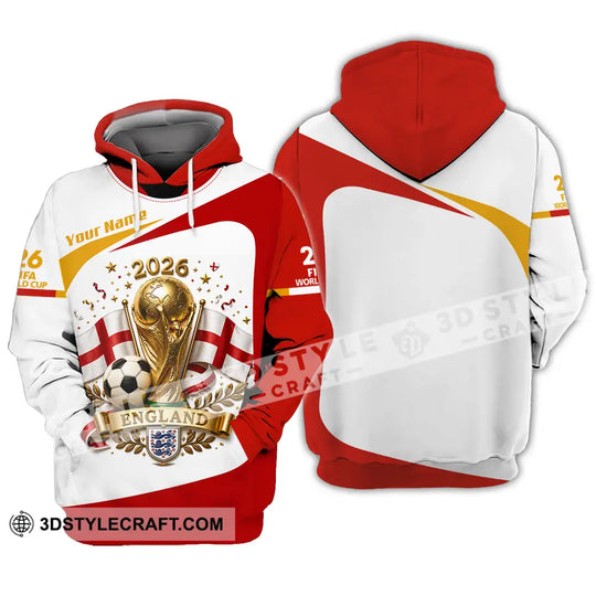Unisex Shirt - Custom England World Cup 2026 Shirt style option 3