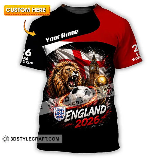 Unisex Shirt - Custom England World Cup 2026 Shirt style option 1