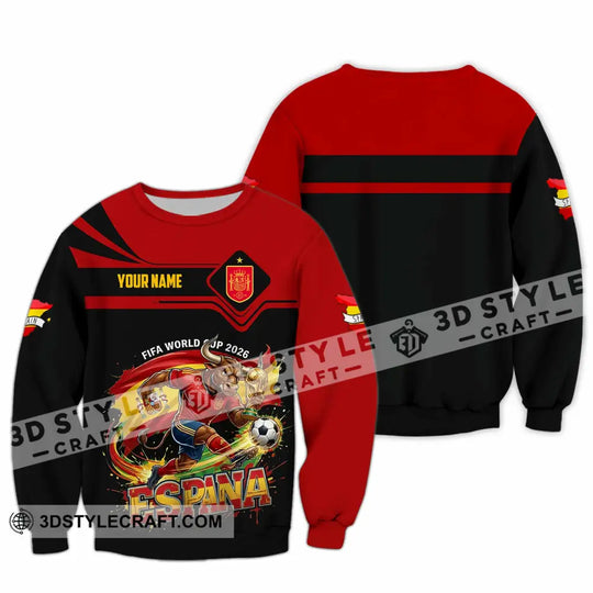 Unisex Shirt - Custom Espana Spain Fifa World Cup 2026 3D Shirt style option 3