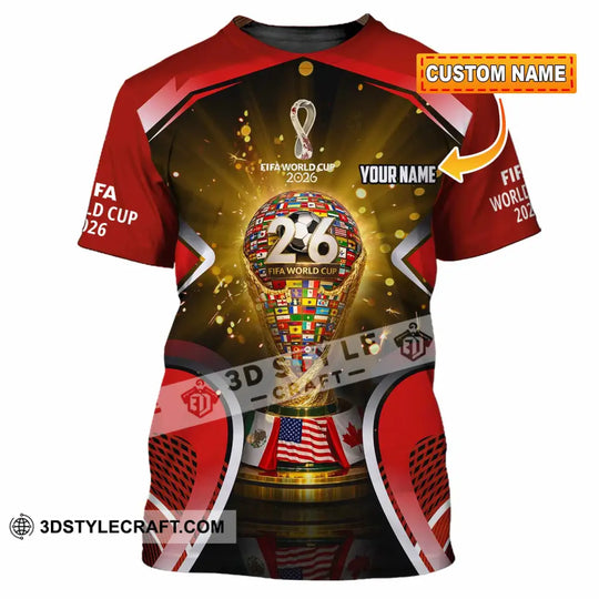 Unisex Shirt - Custom Fifa World Cup 2026 3D Shirt style option 1
