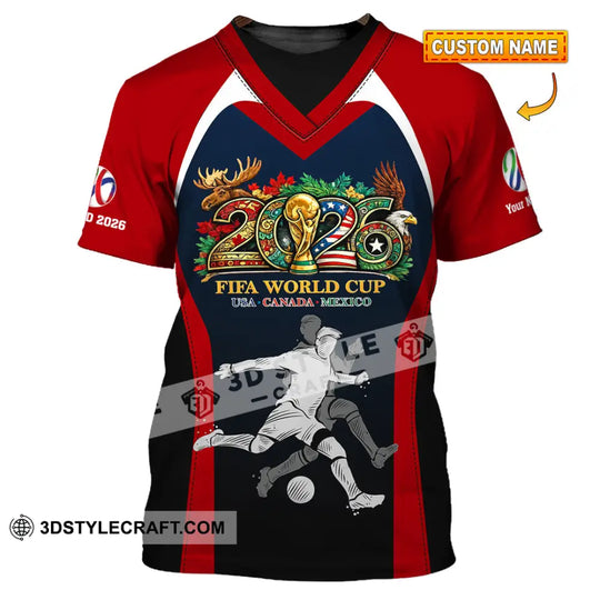Unisex Shirt - Custom Fifa World Cup 2026 3D Shirt style option 1