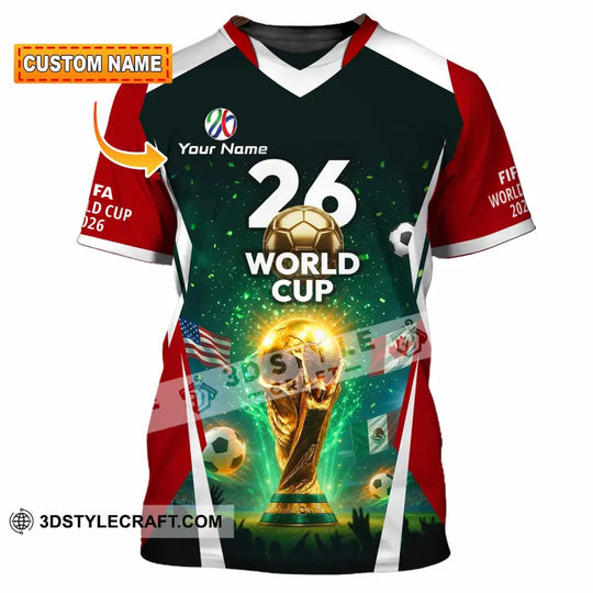 Unisex Shirt - Custom Fifa World Cup 2026 3D Shirt style option 1