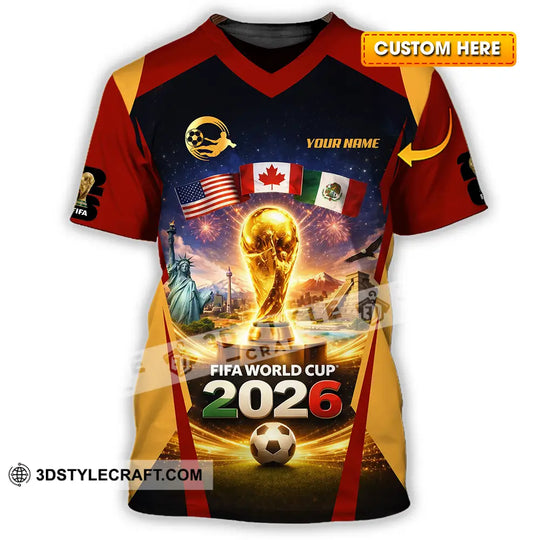 Unisex Shirt - Custom Fifa World Cup 2026 3D Shirt style option 1