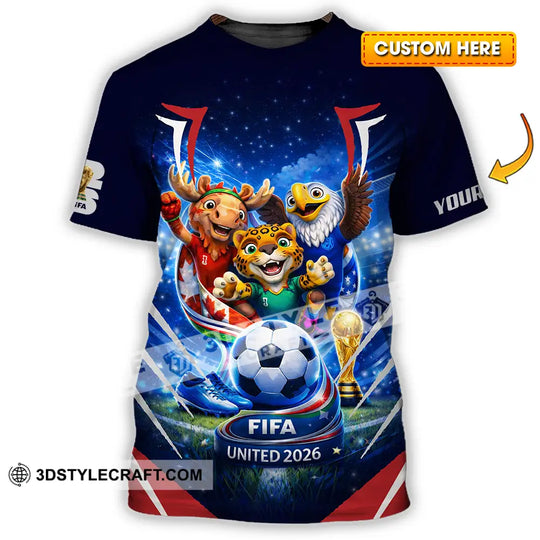 Unisex Shirt - Custom FIFA World Cup 2026 3D Shirt style option 1