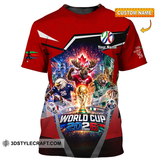 Unisex Shirt - Custom Fifa World Cup 2026 3D Shirt style option 1