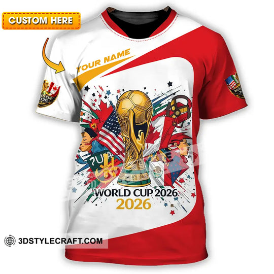 Unisex Shirt - Custom FIFA World Cup 2026 3D Shirt style option 1