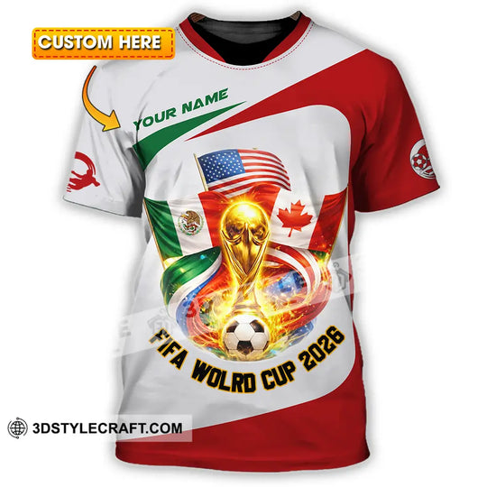 Unisex Shirt - Custom FIFA World Cup 2026 3D Shirt style option 1