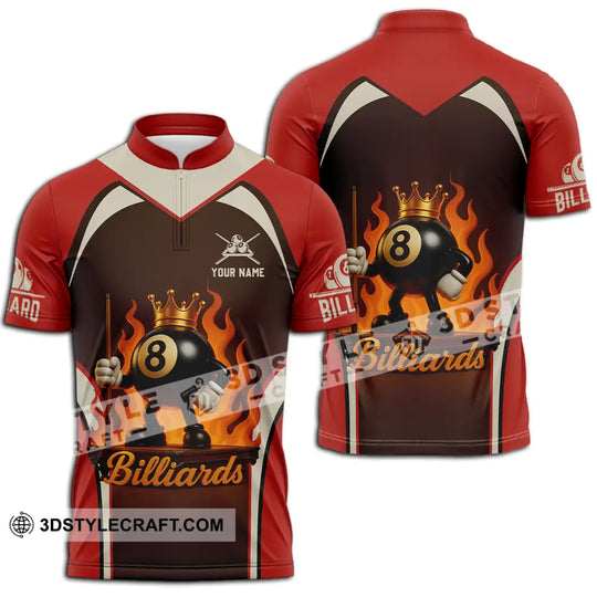 Unisex Shirt - Custom Fire Billiard Shirt style option 2
