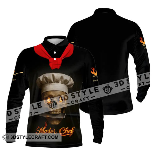 Unisex Shirt - Custom Fire Skullcap Master Chef Shirt style option 3