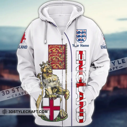 Unisex Shirt - Custom Football Name T-Shirt, England The Three Lions Shirt style option 4