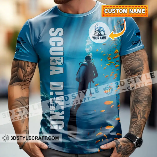 Unisex Shirt - Custom Shirt For Scuba Diving Player style option 1