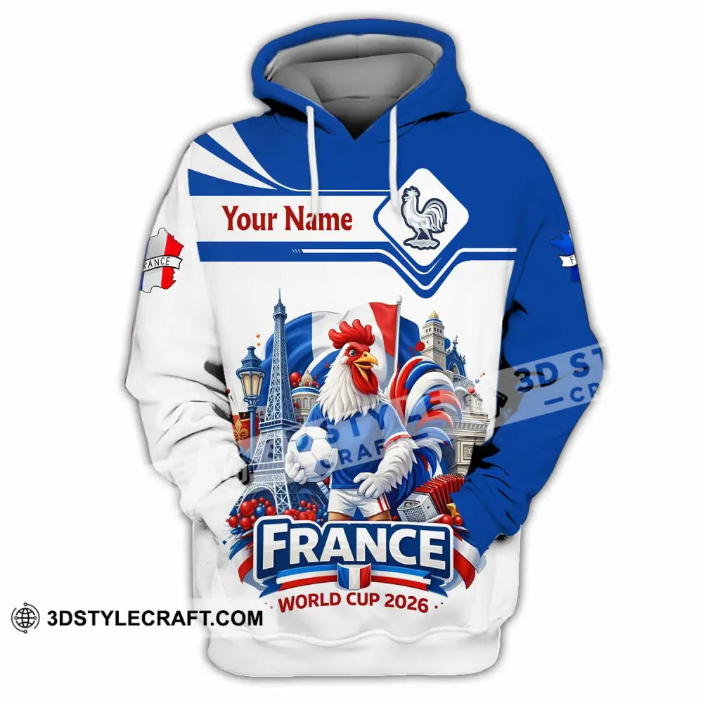Unisex Shirt - Custom France Fifa World Cup 2026 3D Shirt Hoodie / S T-shirt
