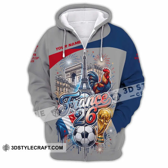 Unisex Shirt - Custom France World Cup 2026 3D Shirt style option 4