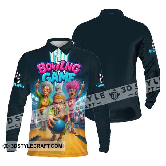 Unisex Shirt - Custom Funny Bowling Game Shirt style option 3