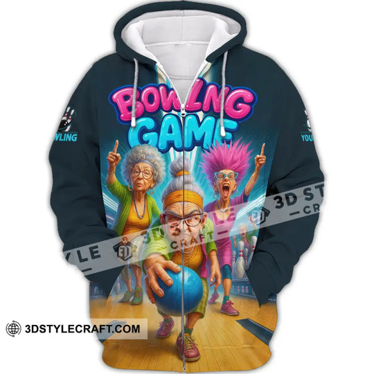 Unisex Shirt - Custom Funny Bowling Game Shirt style option 2