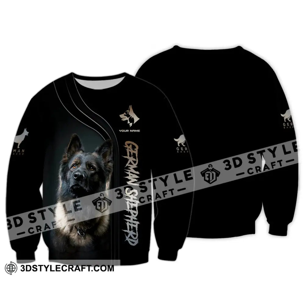 Unisex Shirt Custom German Shepherd T-Shirt For Dog Lovers Long Sleeve / S T-Shirt
