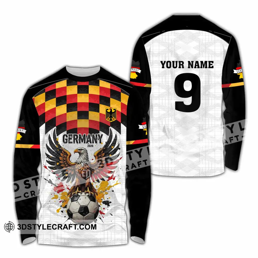 Unisex Shirt - Custom Germany 3D Shirt Long Sleeve Shirt / S T-shirt