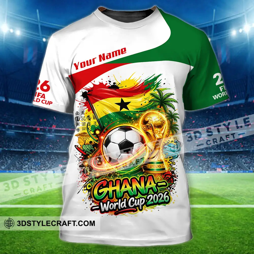 Unisex Shirt - Custom Ghana World Cup 2026 3D Shirt - T-Shirt / S - T-shirt