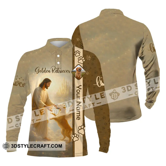 Unisex Shirt - Custom Golden Retriever And God Shirt style option 3