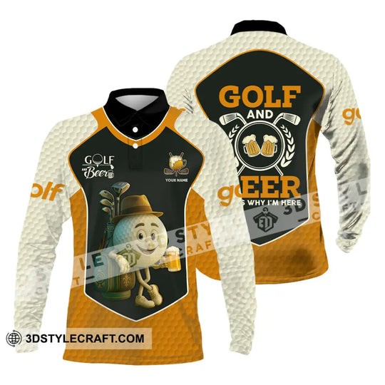 Unisex Shirt - Custom Golf And Beer That Is Why I am Here Shirt style option 3