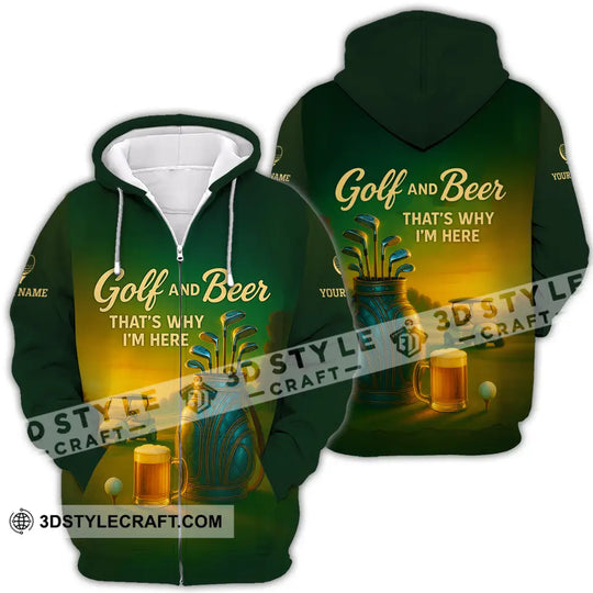 Unisex Shirt - Custom Golf And Beer Shirt style option 4