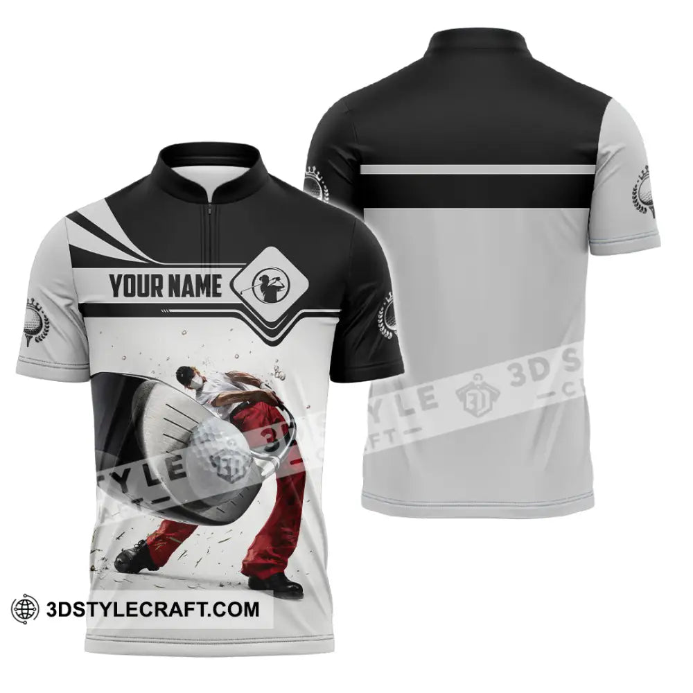 Unisex Shirt - Custom Golf Shirt - Zipper Polo Shirt / S - T-shirt