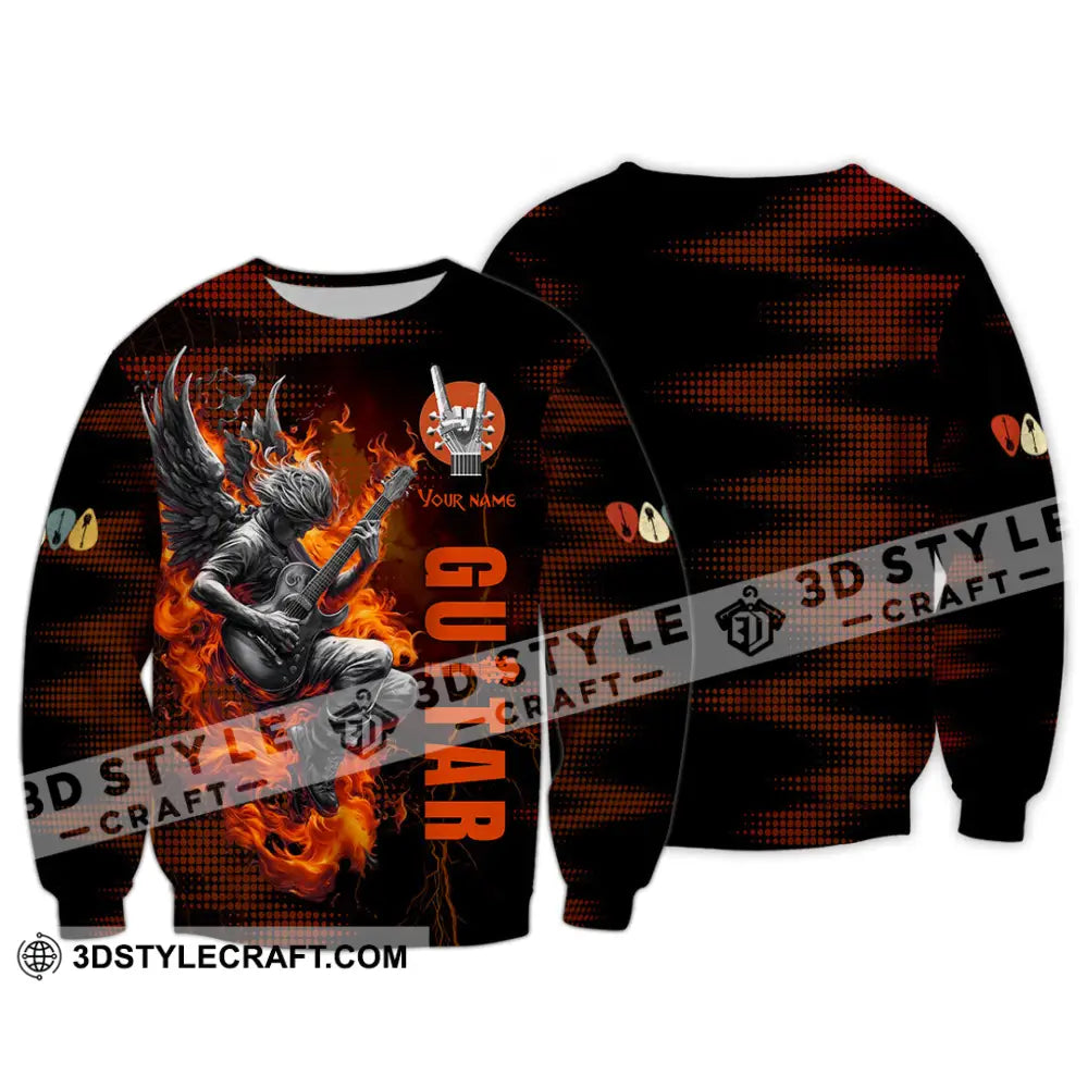 Unisex Shirt Custom Guitar Player Shirt Long Sleeve / S T shirt