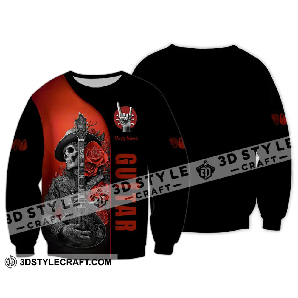 Unisex Shirt Custom Guitar Player Shirt Long Sleeve / S T shirt