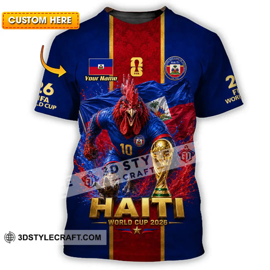 Unisex Shirt - Custom Haiti World Cup 2026 Shirt style option 1