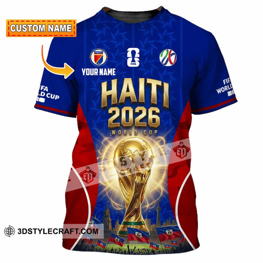 Unisex Shirt - Custom Haiti World Cup 2026 Shirt style option 1