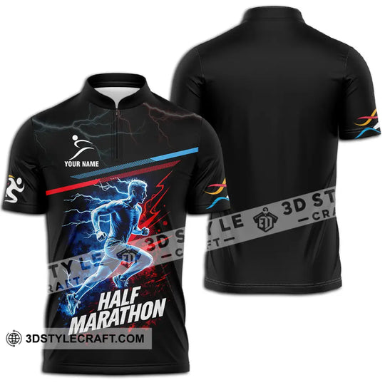 Unisex Shirt - Custom Half Marathon 3D Shirt style option 3