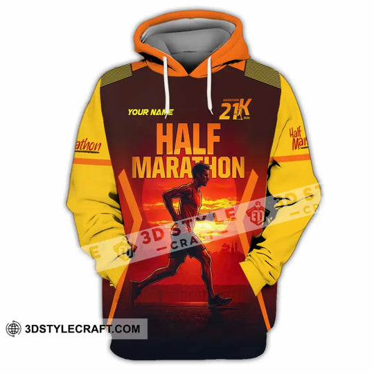 Unisex Shirt - Custom Half Marathon Run 3D Shirt style option 4