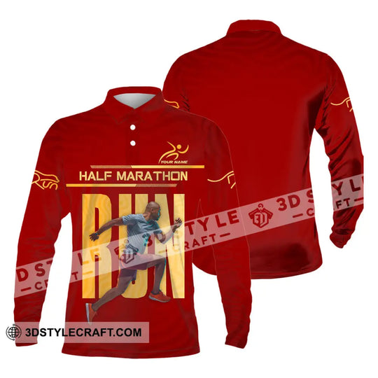 Unisex Shirt - Custom Half Marathon Run 3D Shirt style option 4