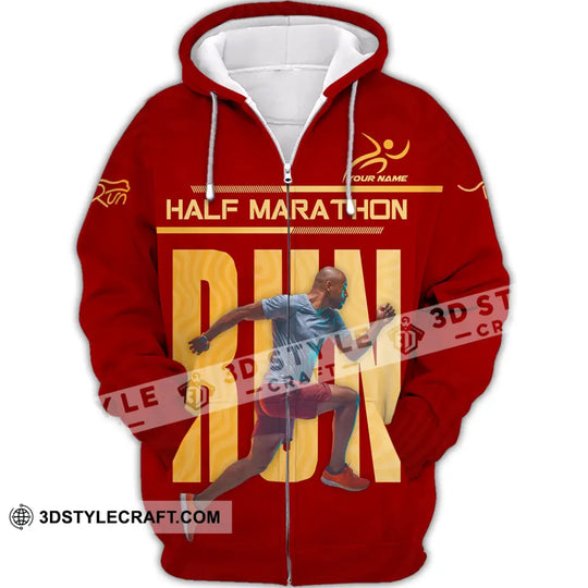 Unisex Shirt - Custom Half Marathon Run 3D Shirt style option 2