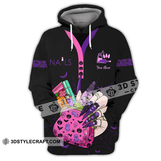 Unisex Shirt - Custom Halloween Nails Artist Shirt style option 3